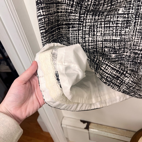 Kate Spade “Gilda” Black and White A-Line Skirt - Picture 5 of 10